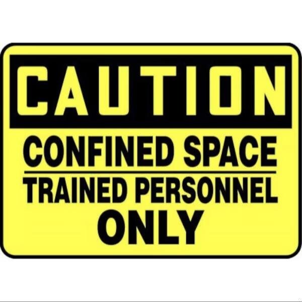 Accuform OSHA CAUTION SAFETY SIGN CONFINED MCSP601XP MCSP601XP - main